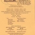 1985 Down the Tube 1 flyer