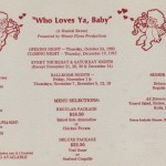 1985 Who Loves Ya Baby flyer