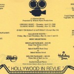 1986 Hollywood in Revue 1flyer