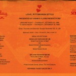 1986 Love Pittsburgh Style flyer
