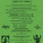 1988 Best of Times flyer